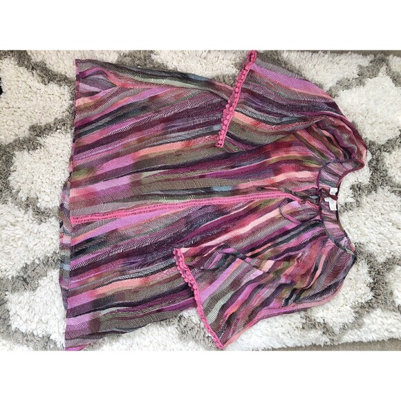 WEEKEND SUZANNE BETRO WOMENS BLOUSE TUNIC SIZE XL MULTICOLOR wg - Picture 4 of 8